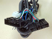 Wire harness for lifting equipment
